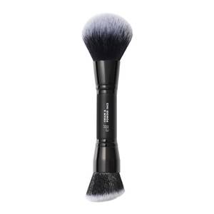lot 3896 image: e.l.f. Dual-Ended Cream  Powder Brush, Two-in-One Makeup Brush For Creating A Gorgeous, Airbrushed-looking Complexion, Vegan & Cruelty-free - Retail $9