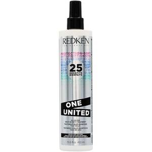 lot 3915 image: Redken One United All-In-One Leave In Conditioner - Multi-Benefit Leave In Treatment For All Hair Types, Heat Protectant and Detangler Spray, Paraben-Free, 13.5 Fl Oz - Retail $45