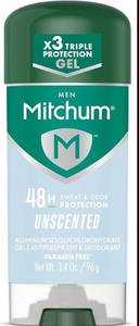 lot 3916 image: Mitchum Mens Unscented Antiperspirant Deodorant Gel 3.4oz&nbsp