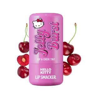 lot 3960 image: Lip Smacker Hello Kitty So Jelly Lip &amp Cheek Tint, Moisturizing Sheer &amp Buildable Color, Fun Bouncy Jelly Texture, Sweet Cherry Flavor - Cherry&nbsp