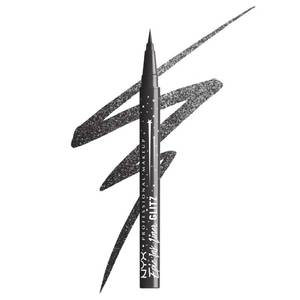 lot 3973 image: NYX PROFESSIONAL MAKEUP Epic Ink Glitz Liner, Waterproof Metallic Liquid Eyeliner with Vegan Formula - Graphite Glitz (Shimmer Graphite Black) - Retail $11