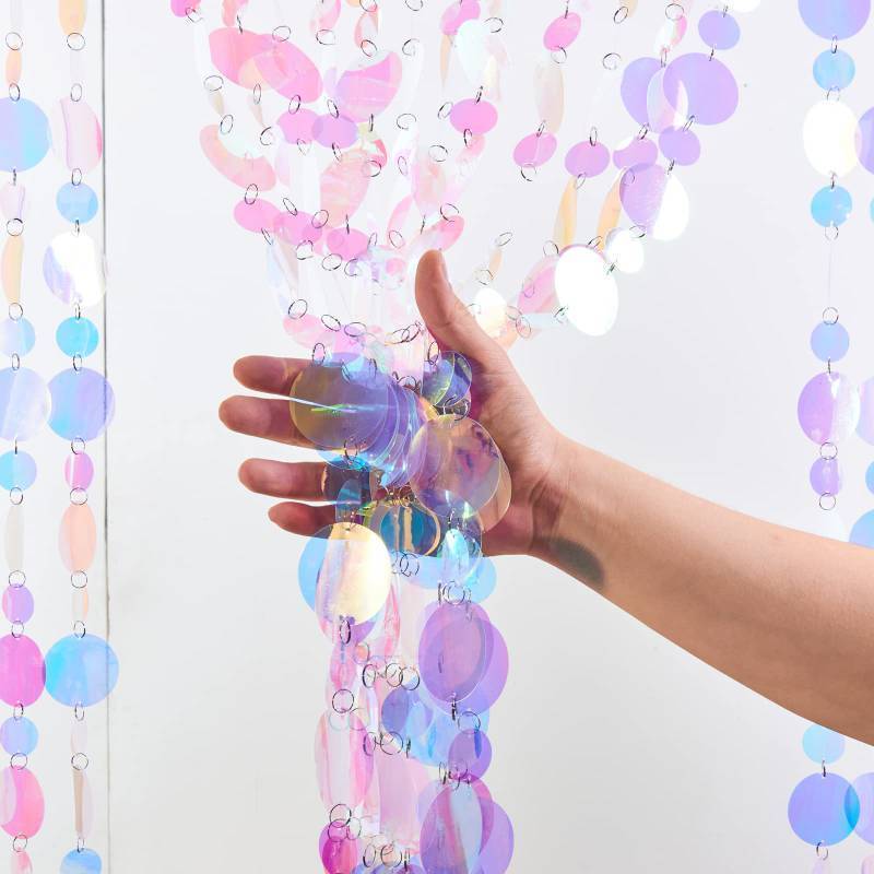 lot 26252 image: 20Pcs Sequin Beaded Curtain Doorway Beads Curtain Pink Room Decorations Easy Installation Used for Bedroom Closet Door Stage Festivals Wedding Christmas Supplies - Retail $19