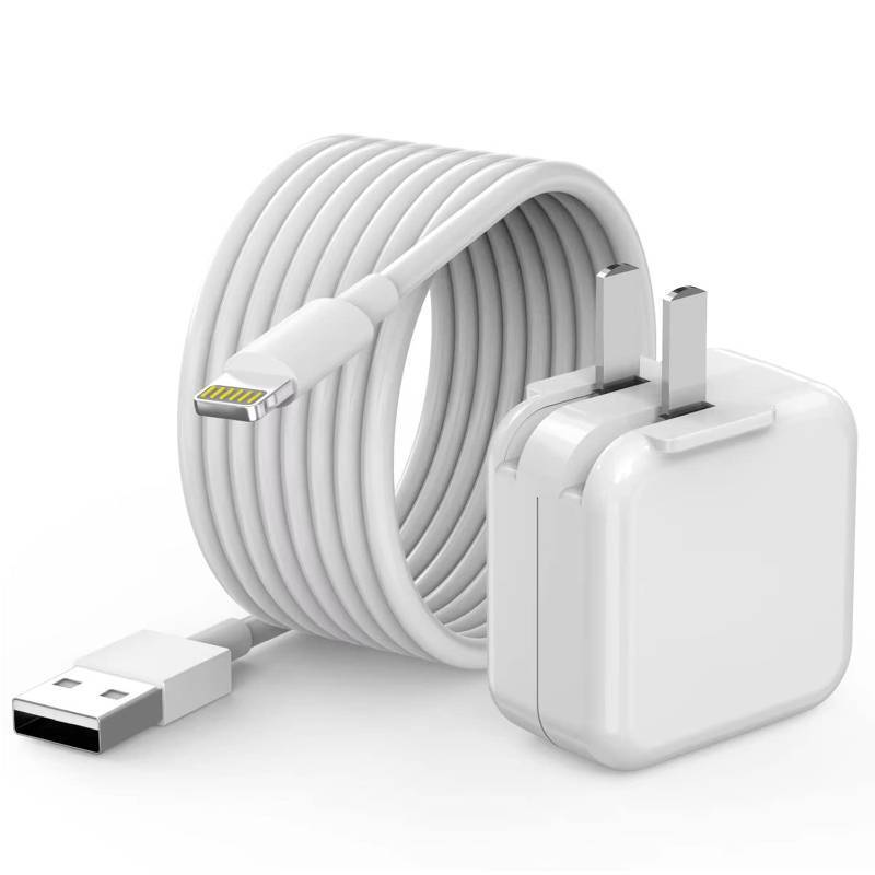 lot 62642 image: For iPad Charger,  Apple MFI Certified  10FT Long for iPad Chargers Lightning Cord Cable Fast Charging USB Wall Charger Block Foldable Plug for iPad7 89 Generation,iPadAir,iPadMini, iPadPro,iPhone - Retail $19