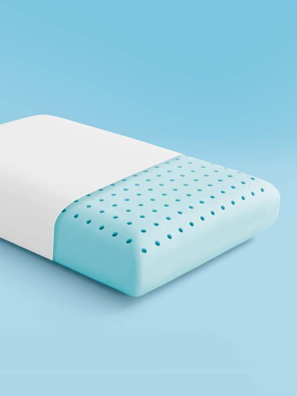 lot 26568 image: SLEEP ZONE Cooling Memory Foam Pillow - Odorless, Breathable, Skin-Friendly with Superior Support for Back, Stomach or Side Sleepers, Home, Hotel, Hospital Essentials (White, Standard, 1 Pack) - Retail $31