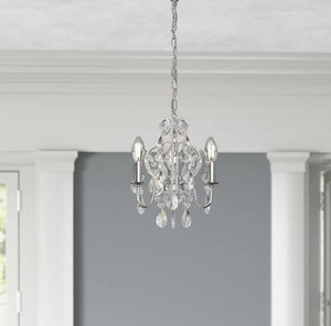 lot 5598 image: Ashim 3 Light candle style classic Chandelier