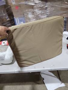 lot 5657 image: Outdoor Chair Cushions 24 X 19 X 3 Inch Patio Furniture Cushions 2pcs