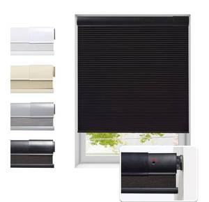 lot 5700 image: Tonature No Drill Cellular Shades for Indoor Windows, Thermal Insulating & Noise Reducing Honeycomb Blinds, Free Stop Cordless Blackout Shades, Black, 31 12 W x 64 H
