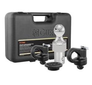 lot 5748 image: CURT 60639 OEM Puck System Gooseneck Hitch Kit for Chevrolet, Ford, GMC, Nissan Trucks, 38,000 lbs. GTW, 2-516-Inch Ball, Pucks Required