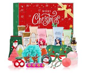 lot 5758 image: Advent Calendar 2025-24 Days of Luxury Bath & Body Gifts Set, Christmas Countdown Calendar Holiday Gifts, Skincare Beauty Gift Baskets
