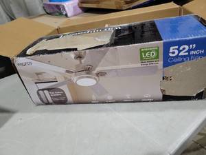 lot 5774 image: 52 Inch LED Ceiling Fan with Remote Control