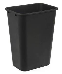 lot 5810 image: Amazon Basics Rectangular Commercial Office Wastebasket, Easy to Clean