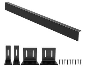 lot 5830 image: 30 Slide-in Range Rear Filler Kit,Kitchen Stove Gap Covers,Stainless Steel Backsplash for Stove, Stove Trim Kit Between Stove and Backsplash(Black)