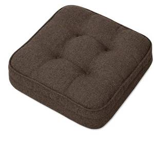 lot 5833 image: Chair Cushions, Chair Pads, Non-Slip Seat Cushions with Removable Cover,16 x 16, Brown