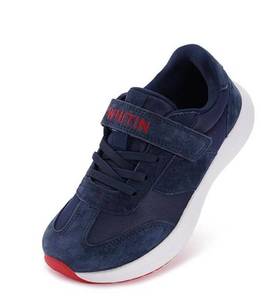 lot 5840 image: WHITIN LittleBig Kids Zero Drop Sneakers  Wide Toe Box Shoes for BoysGirls  Splay Naturally - size 35 Wide Little Kid - Color Dark Blue