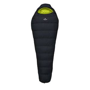 lot 5841 image: 81379517 Tetcon Sports Leef 0F Mummy Sleeping Bag, Black & Sage - Regular