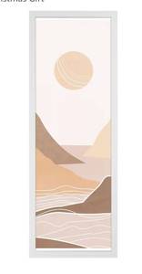 lot 5845 image: 13x39 Frame Rustic White