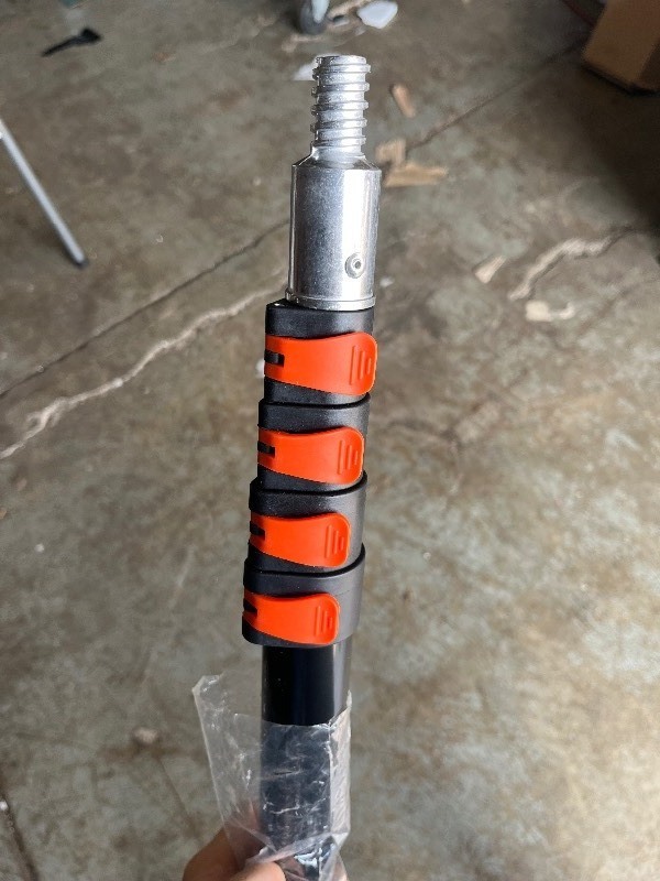 lot 73 image: 5 Extension Pole Light Weight - 4 Tier Threaded Tip Great for any Painting Dusting Etc - Foam Grips