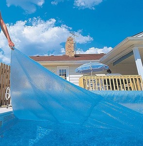 lot 55 image: Blue Wave NS405 12-mil Solar Blanket for Rectangular In-Ground Pools, 12-ft x 24-ft, Blue Retails $109