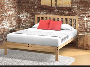 Beautiful Quality - KD FRAMES QUEEN CHARLESTON WOODEN BED FRAME 3991-CP-Q *Retails $349*