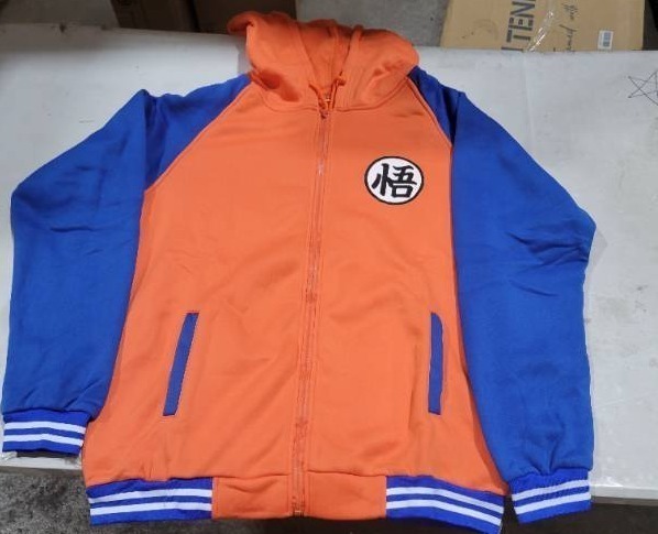 lot 3227 image: ALLNTRENDS Training Symbol Full Zip Hoodie Sweatshirt Anime Cool Graphic Top
