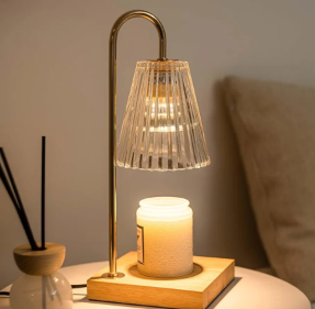 lot 3232 image: Candle Warmer Lamp with Timer Dimmer, Birthday Gifts for Mom Women Friend Sister, House Warming Gift New Home, Vintage Clear Wax Melt Warmer, Dorm Room Office Apartment Home Decor