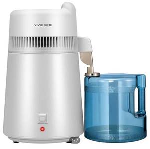 lot 8501 image: VIVOHOME Water Distiller Countertop with Smart Switch Purifier Filter