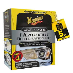 lot 8543 image: Meguiar s Ultimate Headlight Restoration Kit - Removes Yellowing and Cloudiness from Headlights  G2990