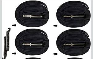 lot 8551 image: AR-PRO Bicycle Tubes Race 28 700x20-25C 700x32-47C Bike Tube, 700C Inner Tube with Presta Valve Super Value Bundle (Pack of 4 Tubes & 2 tire Lever