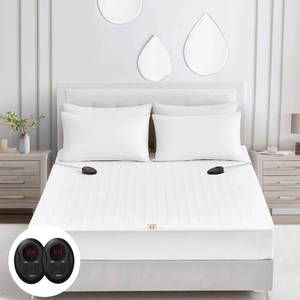 lot 8593 image: Bwarm Electric Heated Mattress Pad Queen Size, 60 x 80, Bed Warmer, 9 Heat Settings, 1-12 Hours Auto Off, Deep Pocket, Fast Heating, Machine Washable, Soft and Cozy