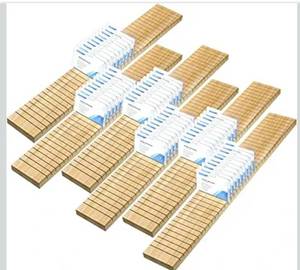 lot 8611 image: Wesiti 6 Pcs Wooden Name Badge Holder ID Badge Tray Organizer Name Tag Holders Note Card Organizer Plate Table Holders Sign Decor for Office Business, 23.62 x 3.5 x 0.75 Inch(Wood Color)