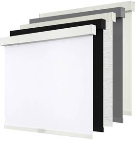 lot 8613 image: SUNOFF Cordless Blackout Roller Shades Blinds for Windows Free-Stop,Pull Down Room Darkening with Valance,Thermal Insulated Woven Fabric Window Door Blinds for Home,Office,White 37 W x 72 L