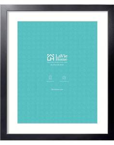 lot 8647 image: LaVie Home 20x24 Picture Frame Black Poster Frame,Display Pictures 16x20 with Mat or 20x24 Without Mat, Stable and Sturdy Frame and Polished Plexiglass, Horizontal and Vertical Format of The Walls