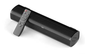 lot 8649 image: Fansbe Direct HDMI Sound Bar Smart TV Home Theater Surround TV Speakers Bluetooth HDMI AUX OPT COAX USB Home Audio Surround Sound System For PC Projector Game News Music Movie