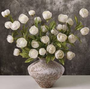 lot 8658 image: Waipfaru 6 Pcs Faux Peonies Artificial Flowers for Vase, 27 Fake Silk Peonies Flowers for Wedding, Vase Filler White Flowers for DIY Bouquets Centerpieces Bridal Shower Office Decor