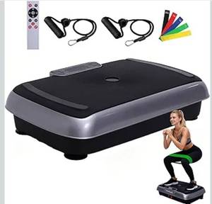 lot 8673 image: Vibration Plate Machine,180 Speeds Shake Plate for Lymphatic Drainage Weight Loss, Vibrating Fitness Platform 460LB Capacity Whole Body Workout with Bluetooth Home Exercise Gym Equipment for Women