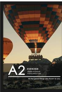 lot 8685 image: A2 Picture Frame Black, Classic 16.5x23.4 Poster Frame, Horizontal or Vertical Wall Mounting, 1 Pack