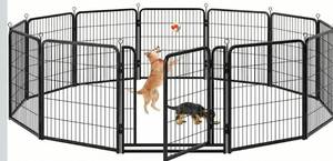lot 8695 image: Dog Playpen Outdoor 6 Panel