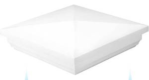 lot 8724 image: Vinyl Fence Post Caps 7x7 Inch (10 Pack 6x6 id