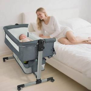 $100 Gentle Monster Baby Bassinet Bedside Crib with Mesh Mattress