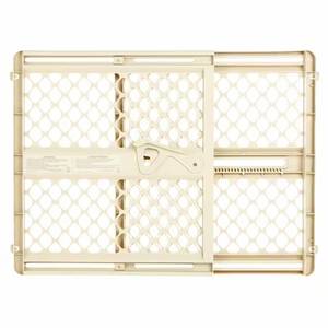 lot 4617 image: Toddleroo by North States 42  Wide Supergate Ergo Baby Gate, Ivory