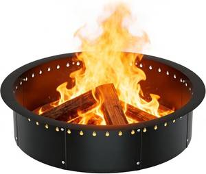 lot 4640 image: $70 RELIANCER 43.4 Fire Pit Ring, Smokeless Steel Insert