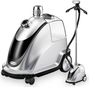 lot 4649 image: $100 Anthter 1500W Steamer for Clothes, 2.4L Tank, 90 Min, Silver