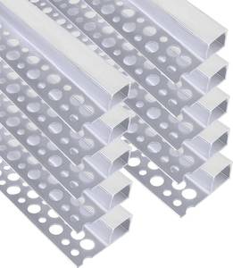 lot 4704 image: $70 inShareplus Plaster-in LED Channel 3.3ft1m, 6 Pack Diffuser