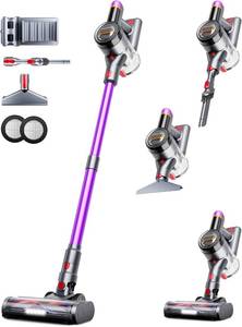 lot 4707 image: $130 Cordless Vacuum Cleaner 550W 45KPa, 60min, LED, 8-in-1