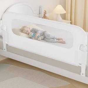 lot 4713 image: $55 NUTIKAS Baby Bed Rail Guard 59 Swing-Down for Twin-Queen Beds