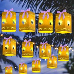 lot 4723 image: 20 Pack Princess Sun Hanging Lanterns DIY Kit Paper Lanterns