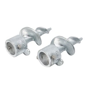 lot 4725 image: Extreme Max Galvanized Auger Foot for Dock Post 1-12, Set of 2