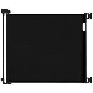 lot 4732 image: Veraste Retractable Baby Gate, Doorways & Stairs, 33.6x55 Black