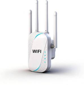 lot 4754 image: GT300 WiFi Extender 300Mbps, 4 High-Gain Antennas, Ethernet Port