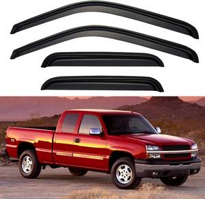 lot 4767 image: Window Visors Rain Guards for 1999-2006 Chevy SilveradoSierra